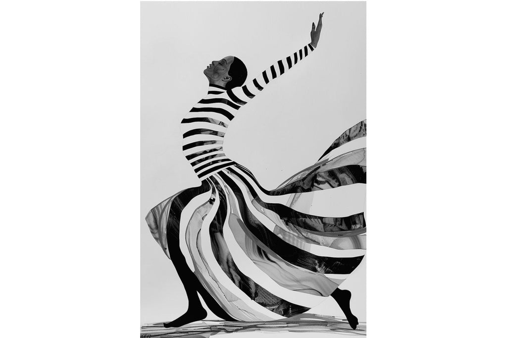 Stripy Dancer-Wall_Art-Pixalot