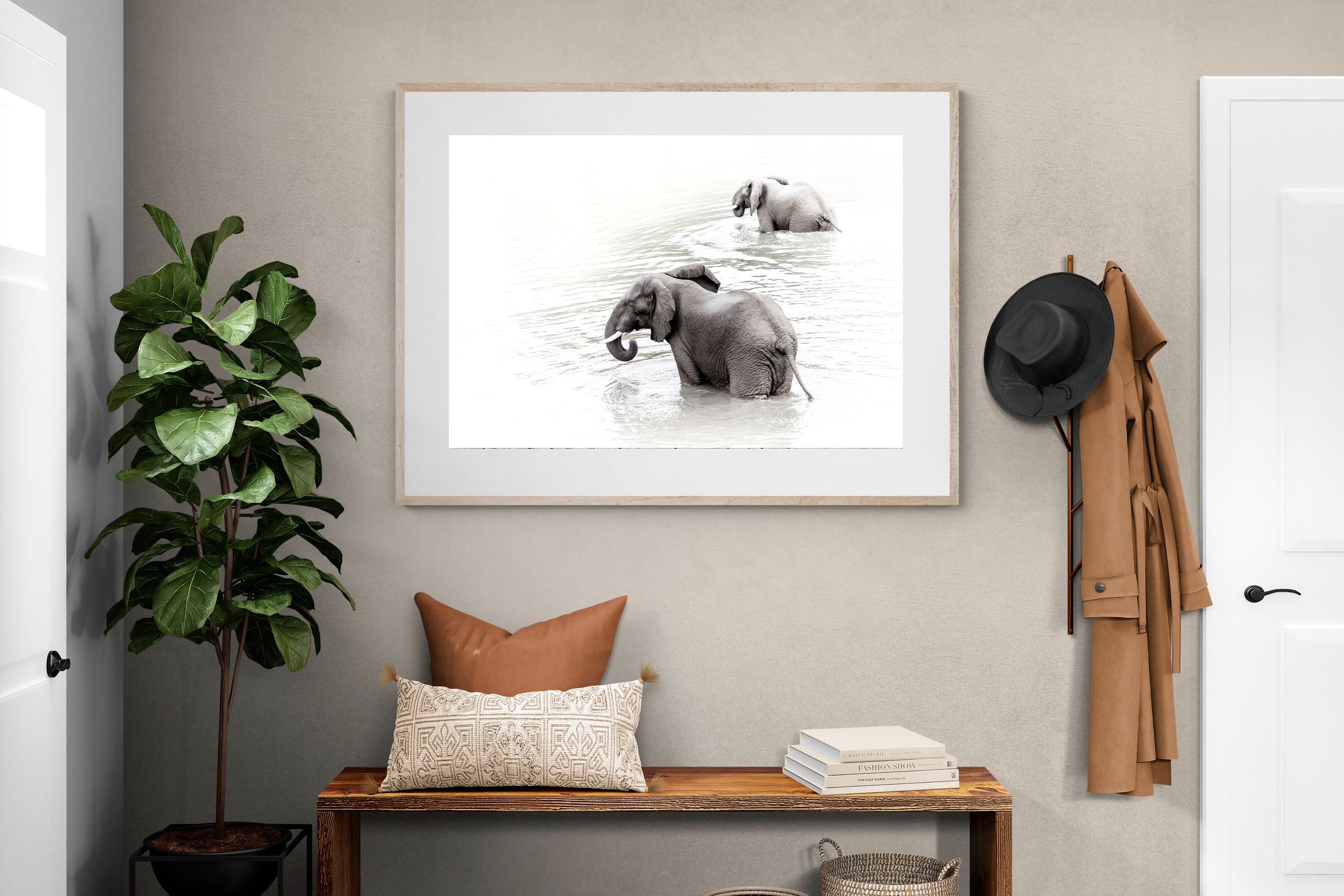Pixalot Swimming Elephants (Landscape)