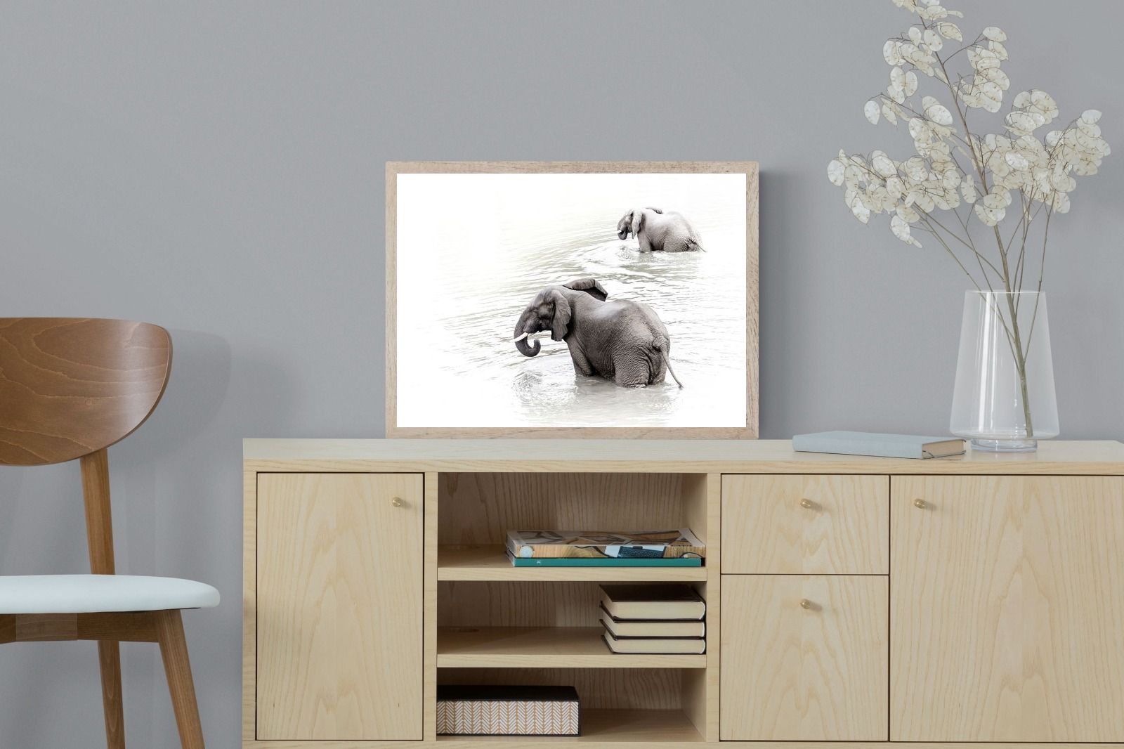 Pixalot Swimming Elephants (Landscape)