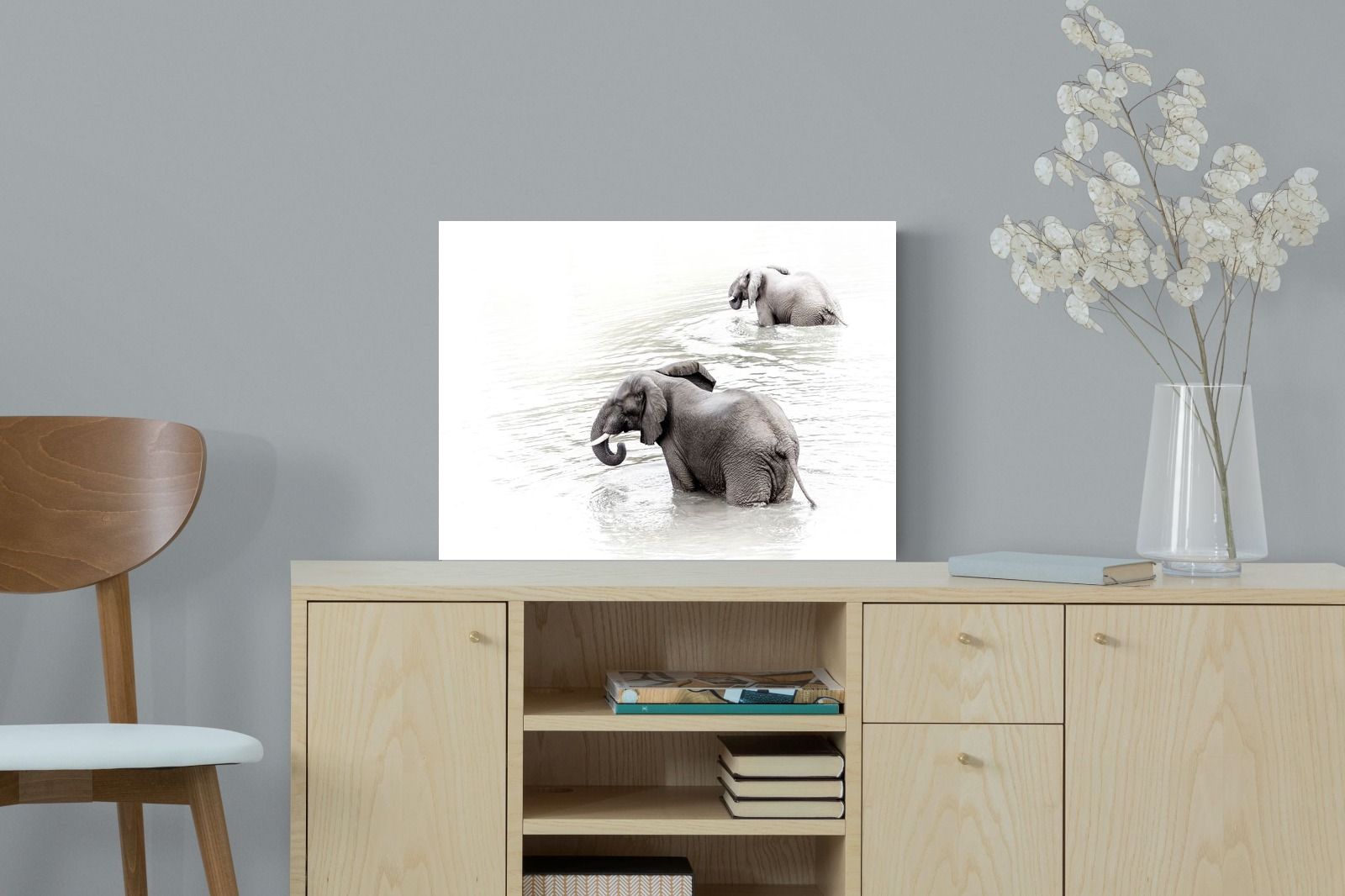 Pixalot Swimming Elephants (Landscape)