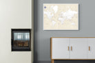 Pixalot Taupe World Map