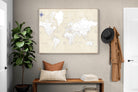 Pixalot Taupe World Map