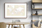 Pixalot Taupe World Map