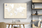 Pixalot Taupe World Map