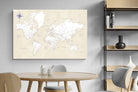 Pixalot Taupe World Map