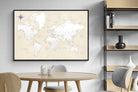 Pixalot Taupe World Map