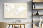 Pixalot Taupe World Map