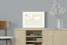 Pixalot Taupe World Map