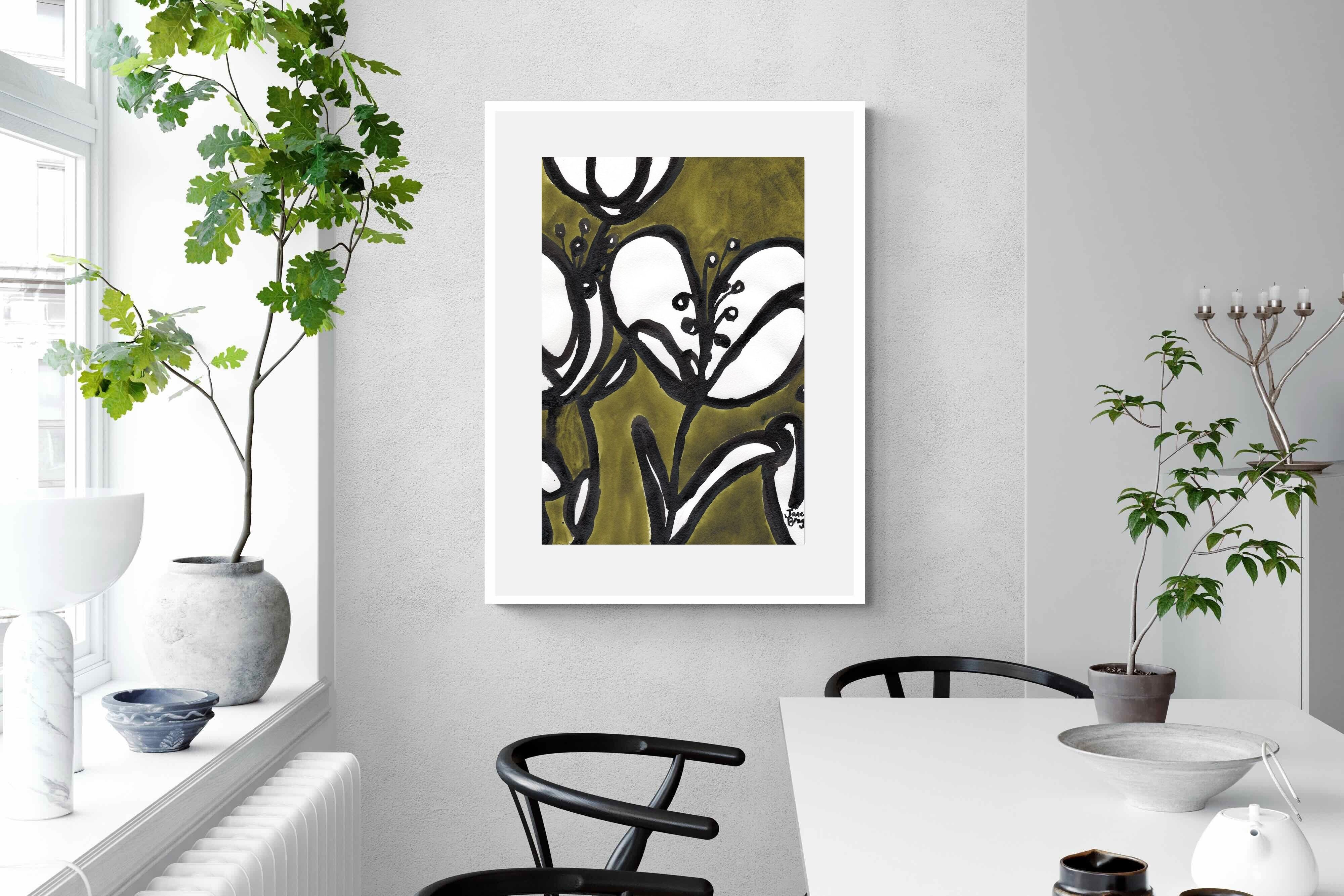 Pixalot Tulips In Moss Green