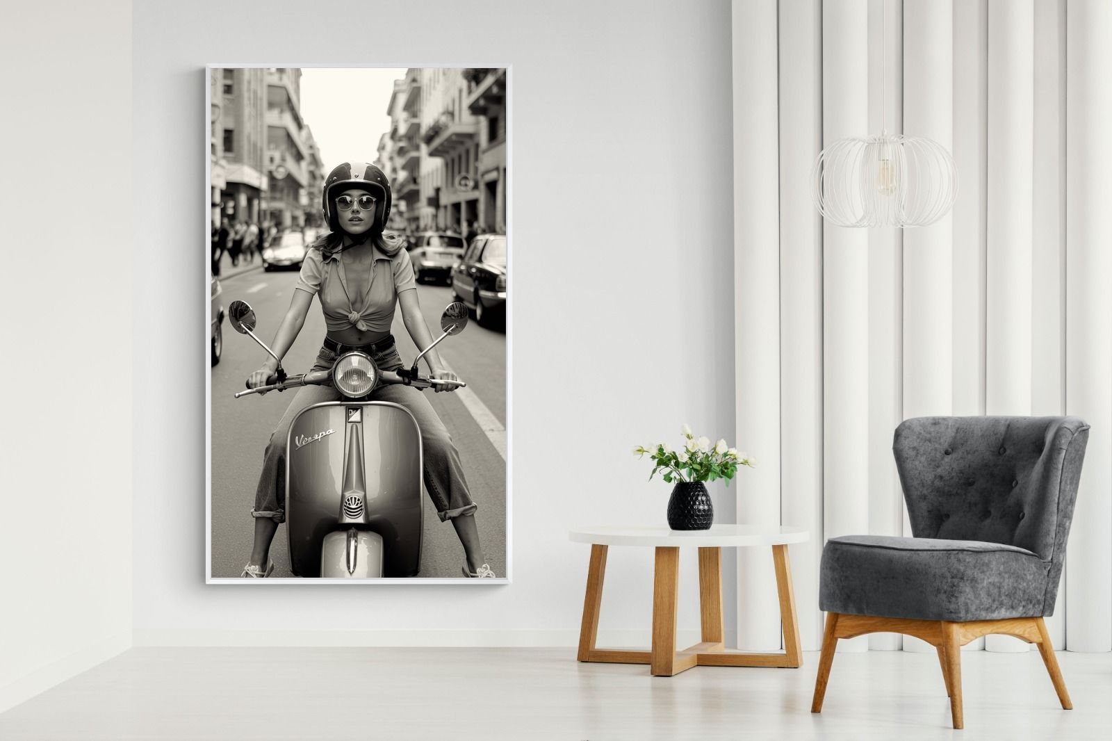 Pixalot Vespa Girl