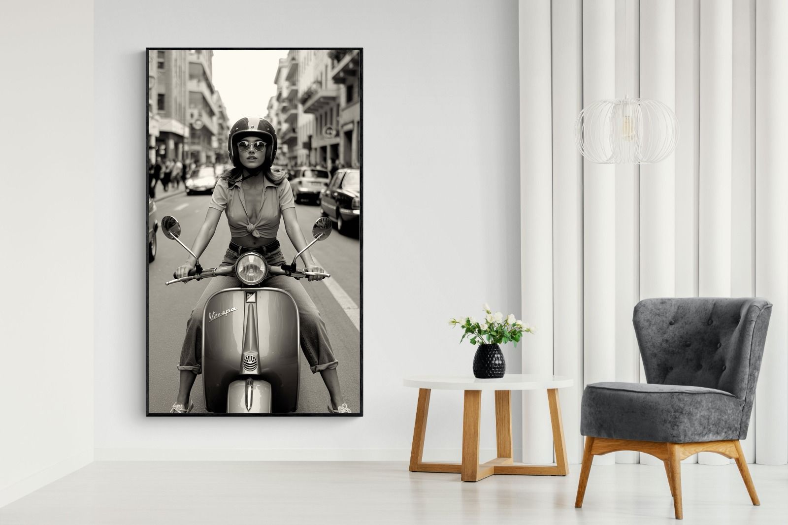 Pixalot Vespa Girl