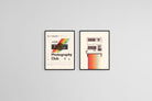 Vintage Cameras Set-Wall_Art-45 x 60cm (x2)-Mounted Canvas-Black-Pixalot