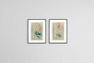 Vintage Press Aloe Set-Wall_Art-45 x 60cm (x2)-Framed Print-Black-Pixalot