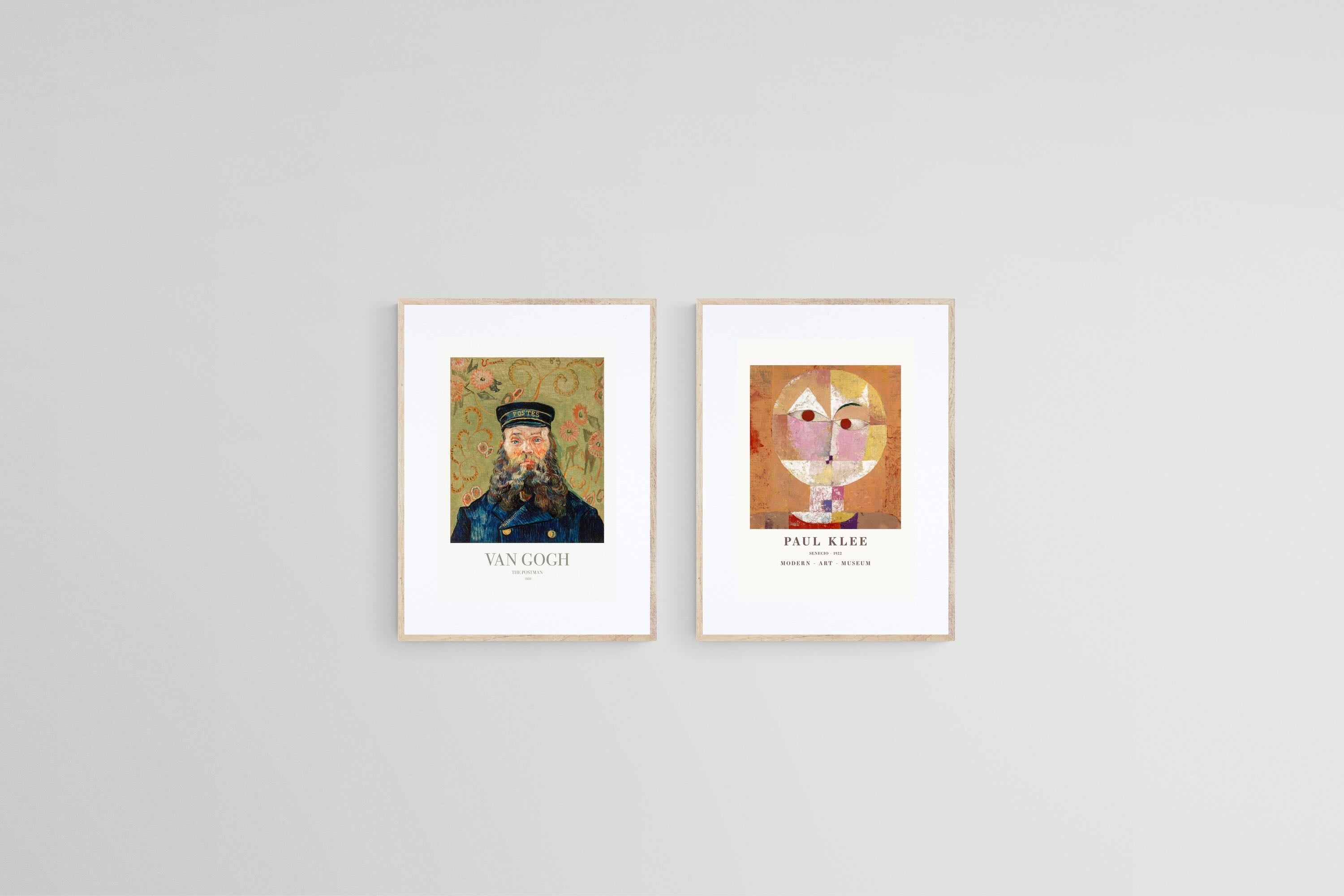 VVG & Klee Set-Wall_Art-45 x 60cm (x2)-Framed Print-Wood-Pixalot