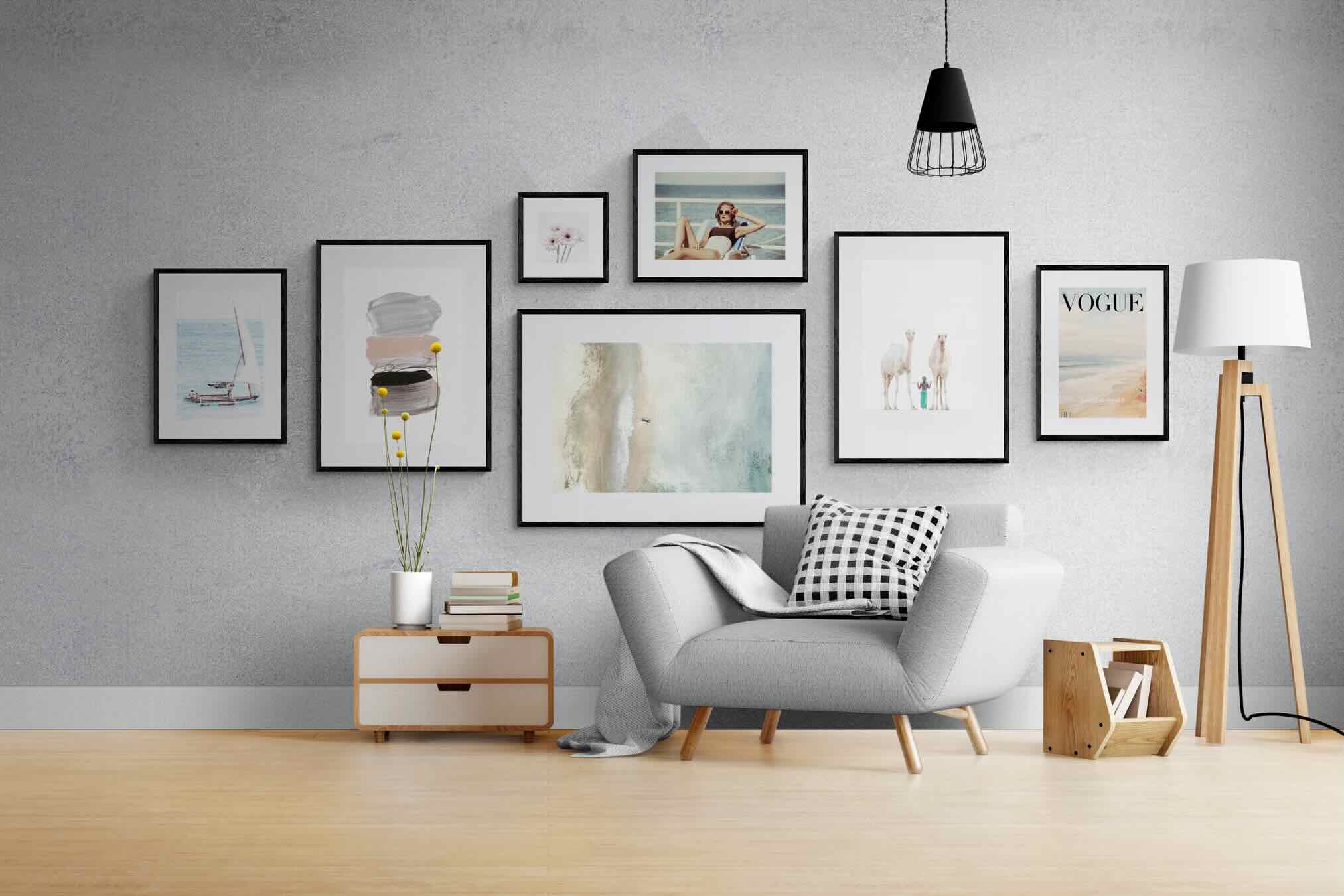 Wanderlust Gallery Wall Set-Wall_Art-Framed Print-Black-Pixalot