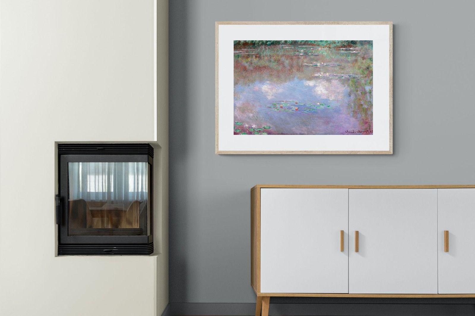 Pixalot Water Lily Pond with Clouds