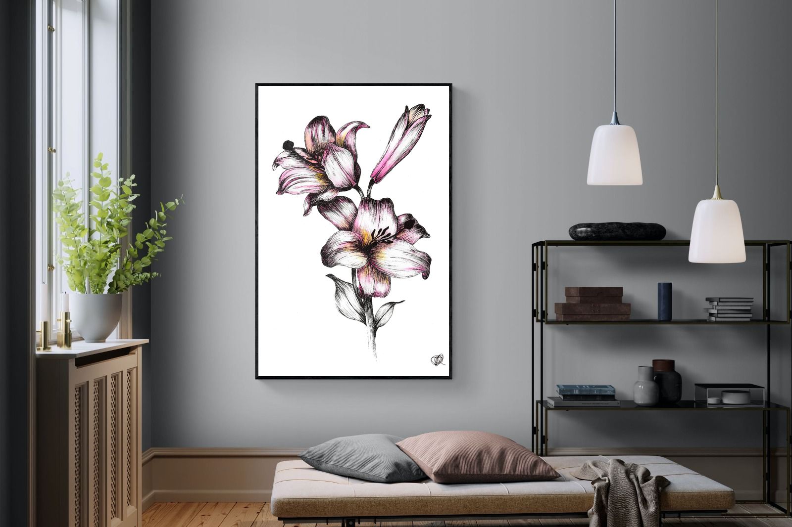 Pixalot Watercolour Lilies