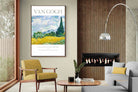 Pixalot Wheat Field With Cypresses Exhibition Poster