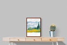 Pixalot Wheat Field With Cypresses Exhibition Poster