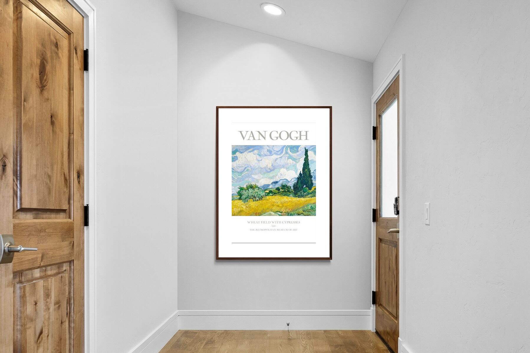 Pixalot Wheat Field With Cypresses Exhibition Poster