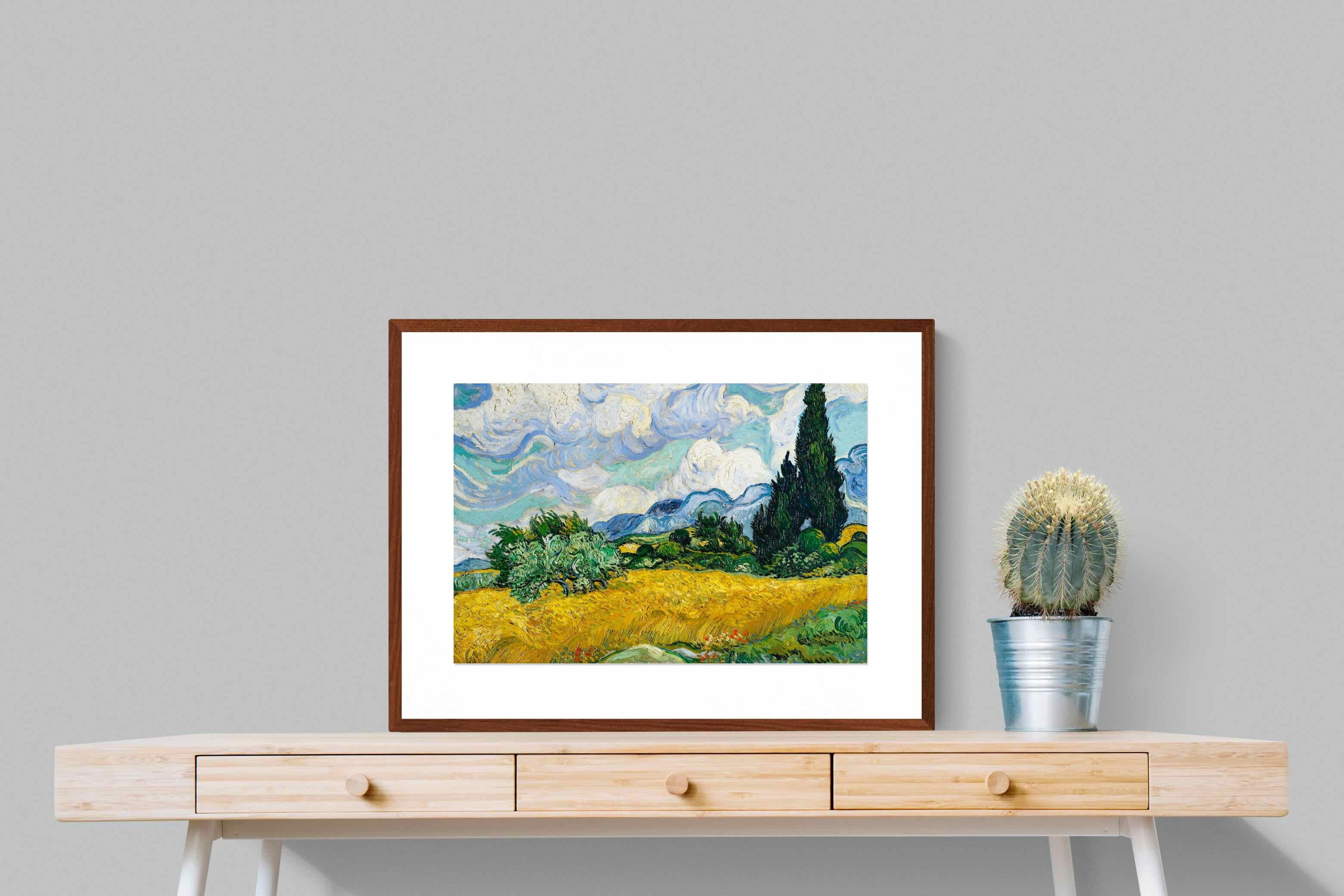 Pixalot Wheat Field with Cypresses