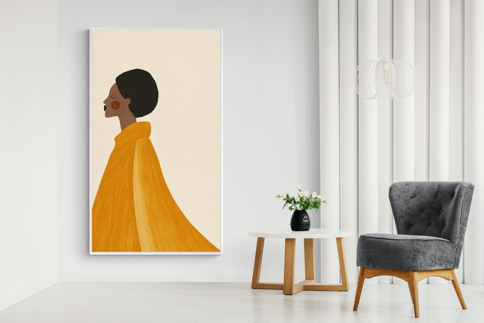 Pixalot Woman In Yellow Cape