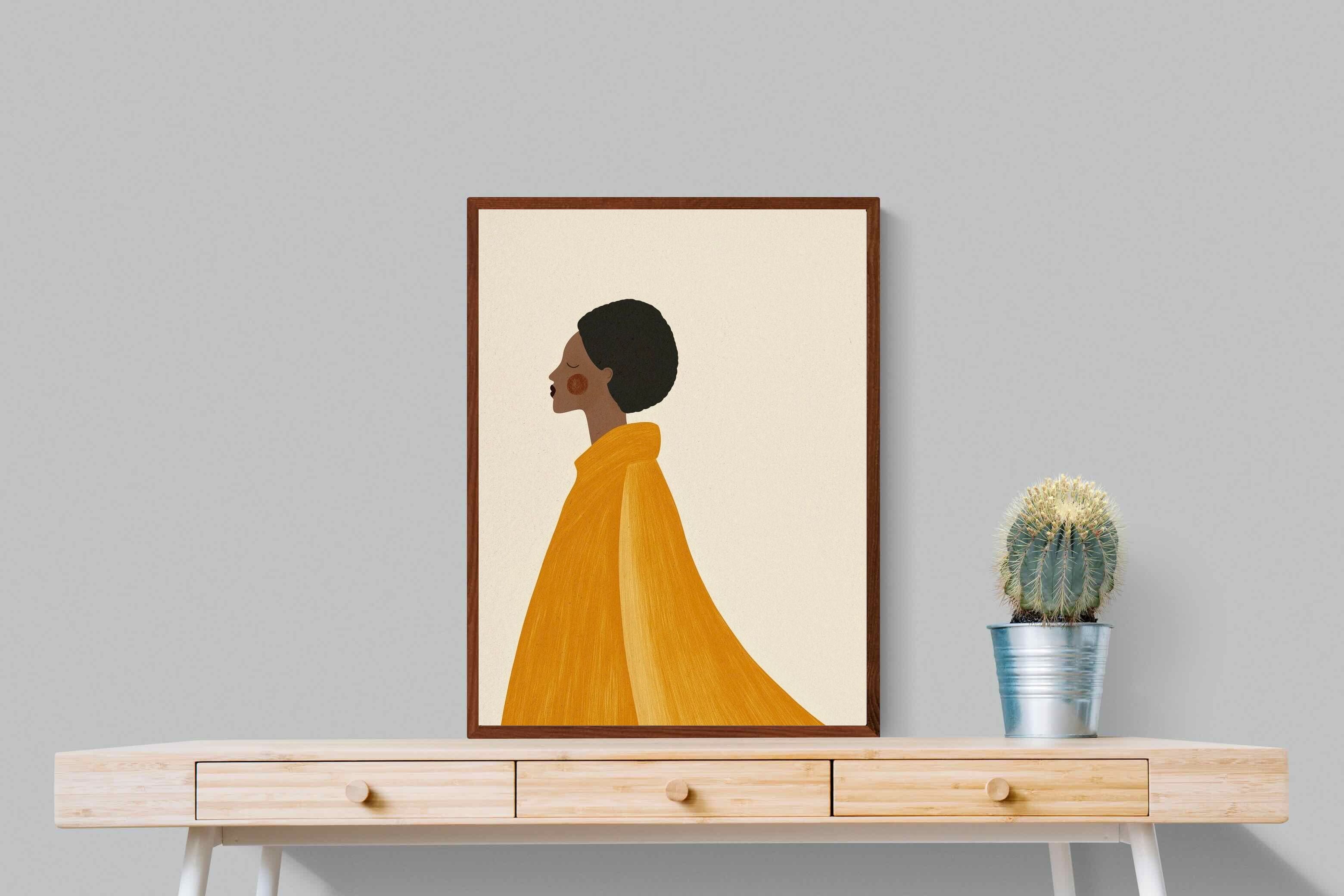 Pixalot Woman In Yellow Cape