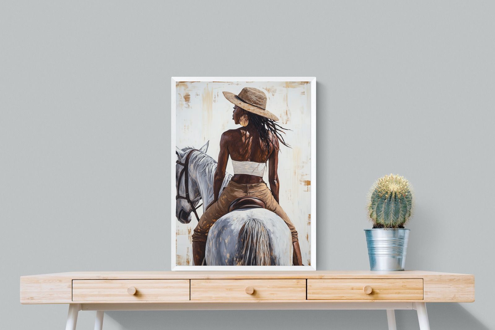 Pixalot Woman on Horseback