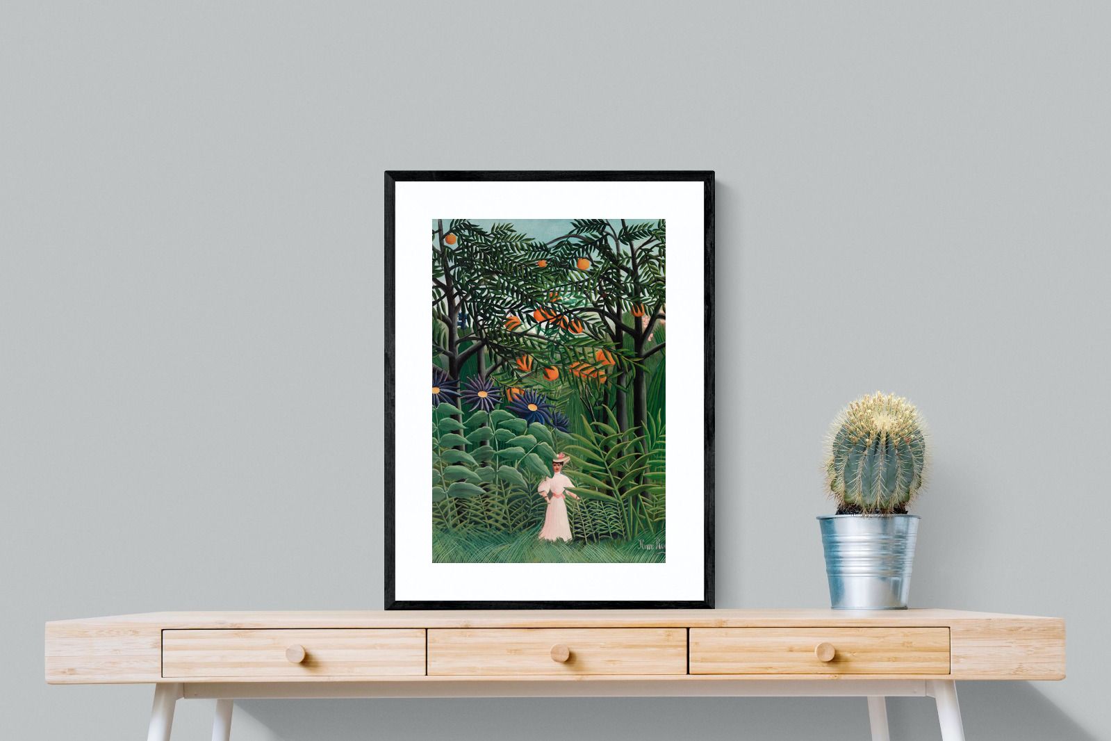 Pixalot Woman Walking in an Exotic Forest