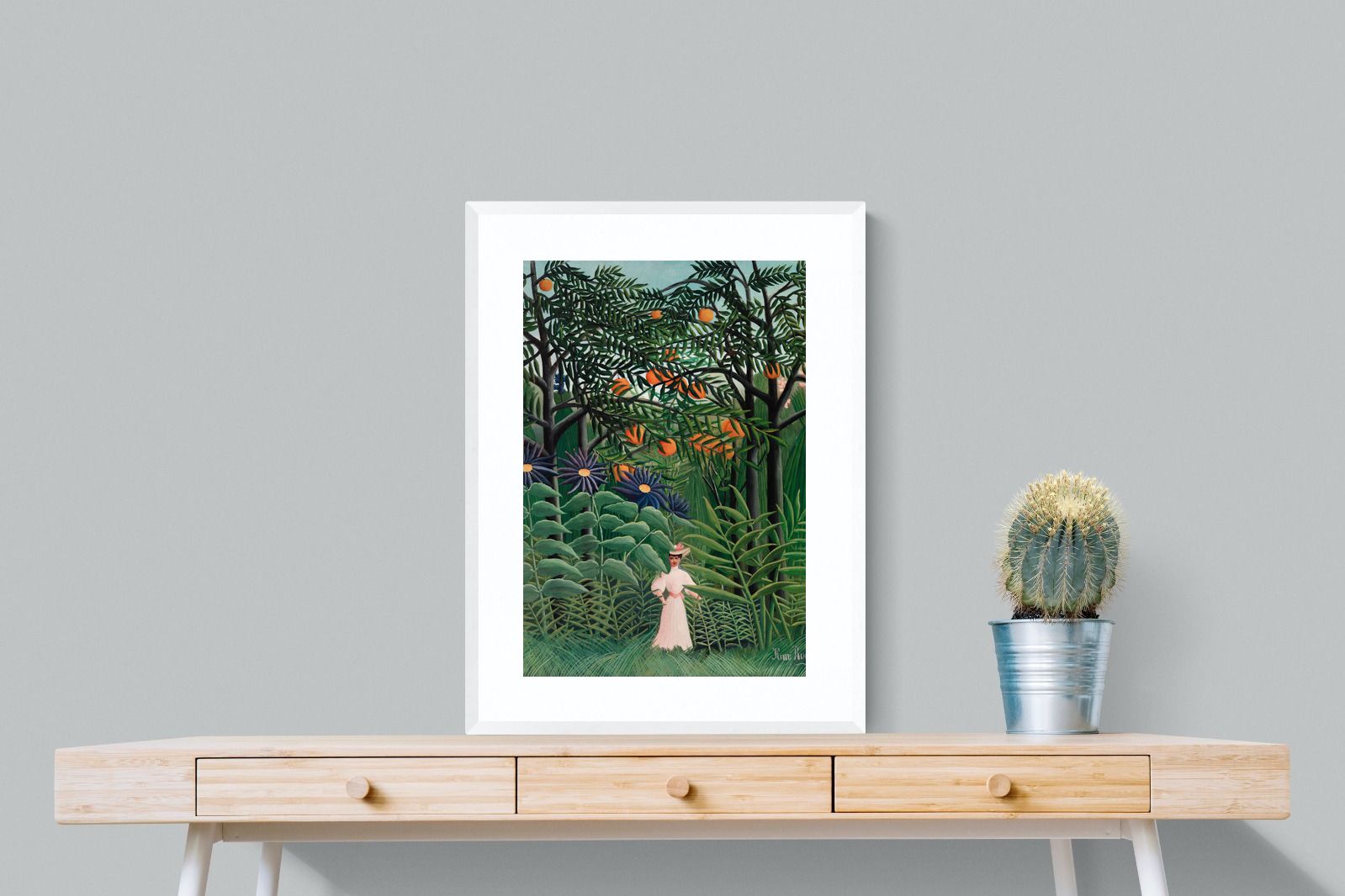 Pixalot Woman Walking in an Exotic Forest