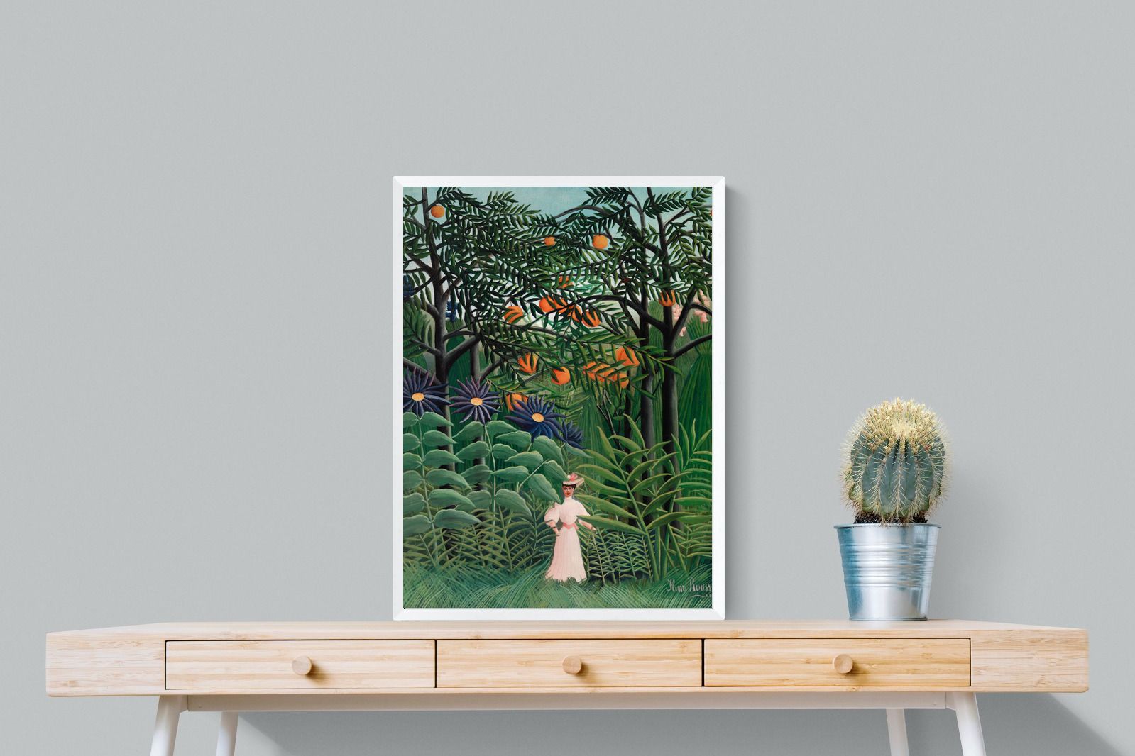 Pixalot Woman Walking in an Exotic Forest