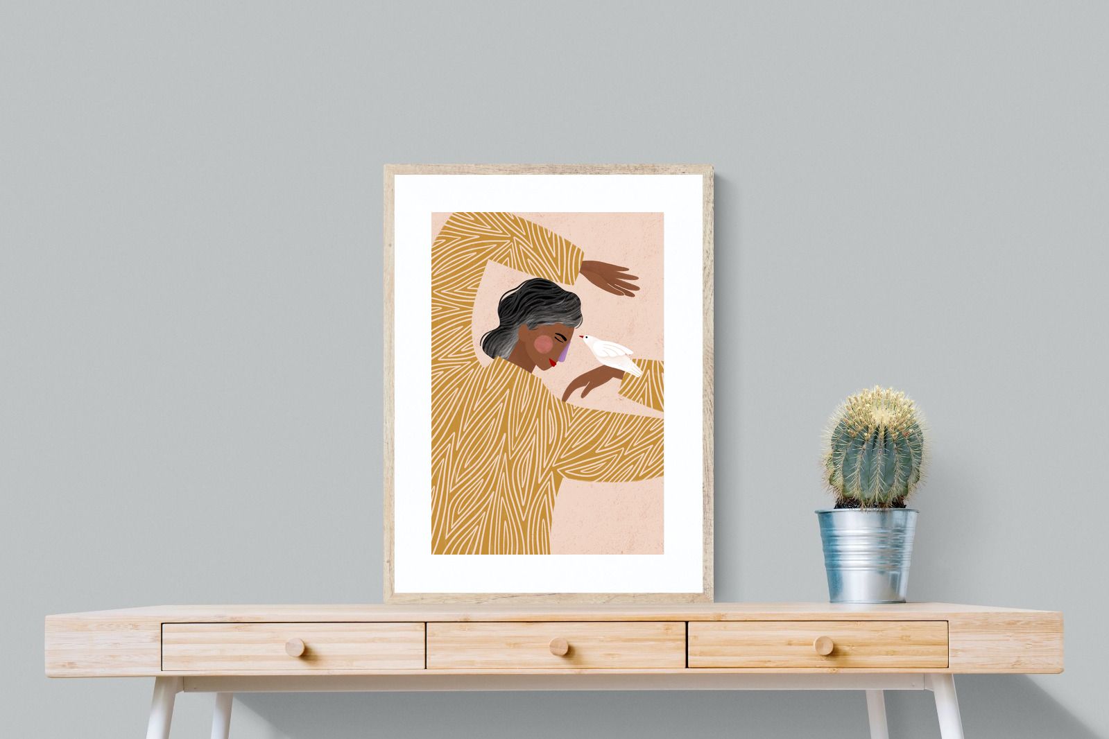 Pixalot Woman With A Bird