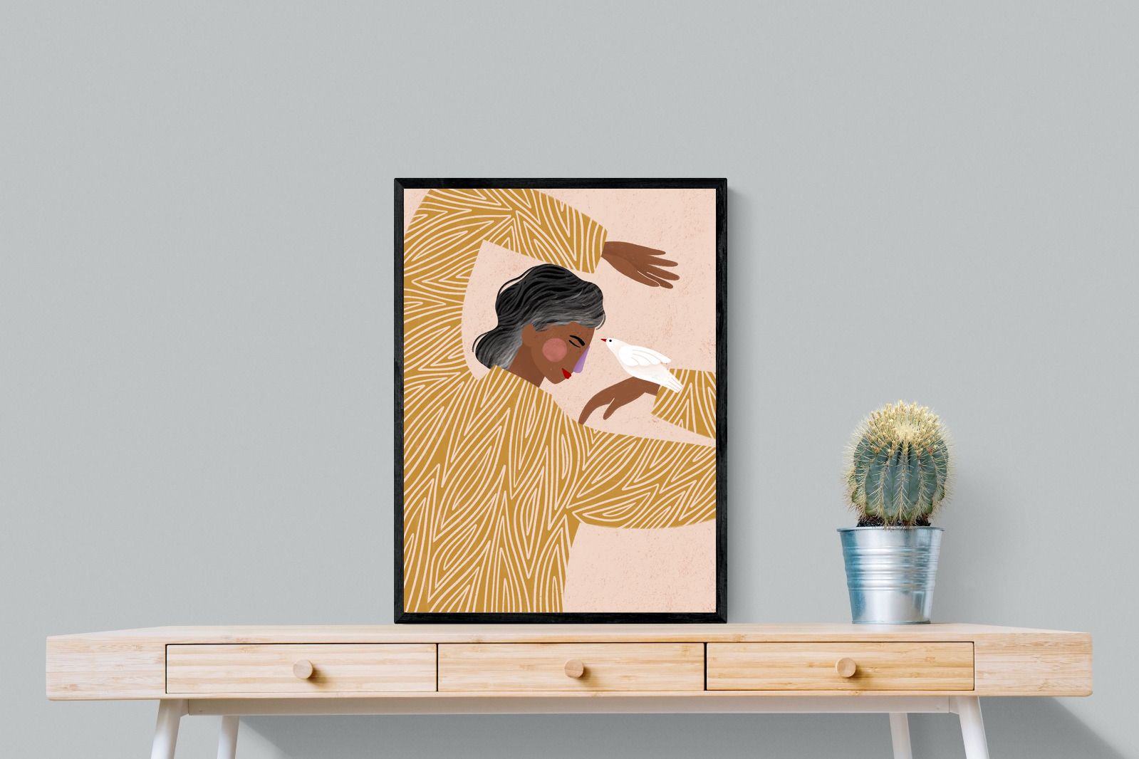 Pixalot Woman With A Bird