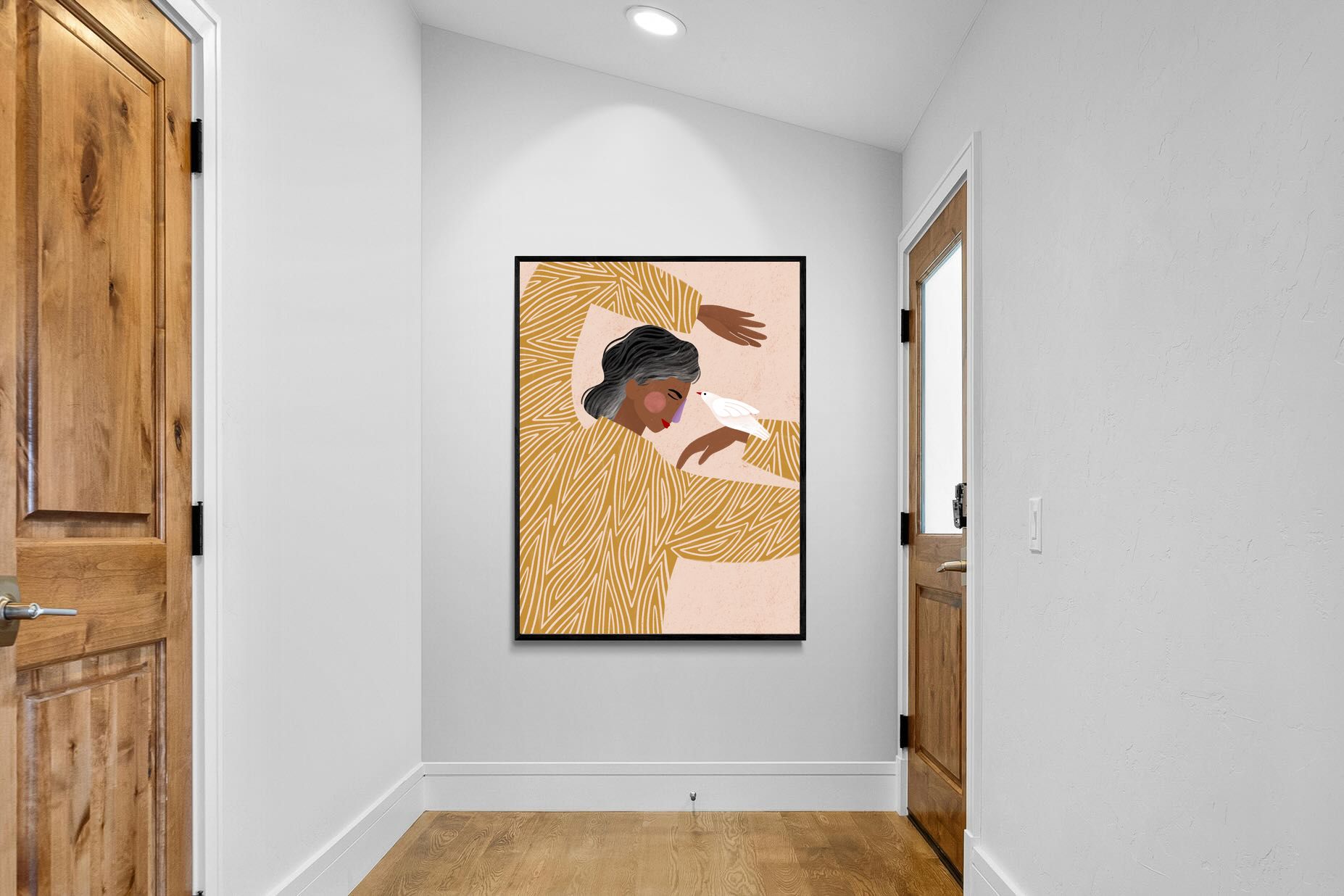 Pixalot Woman With A Bird