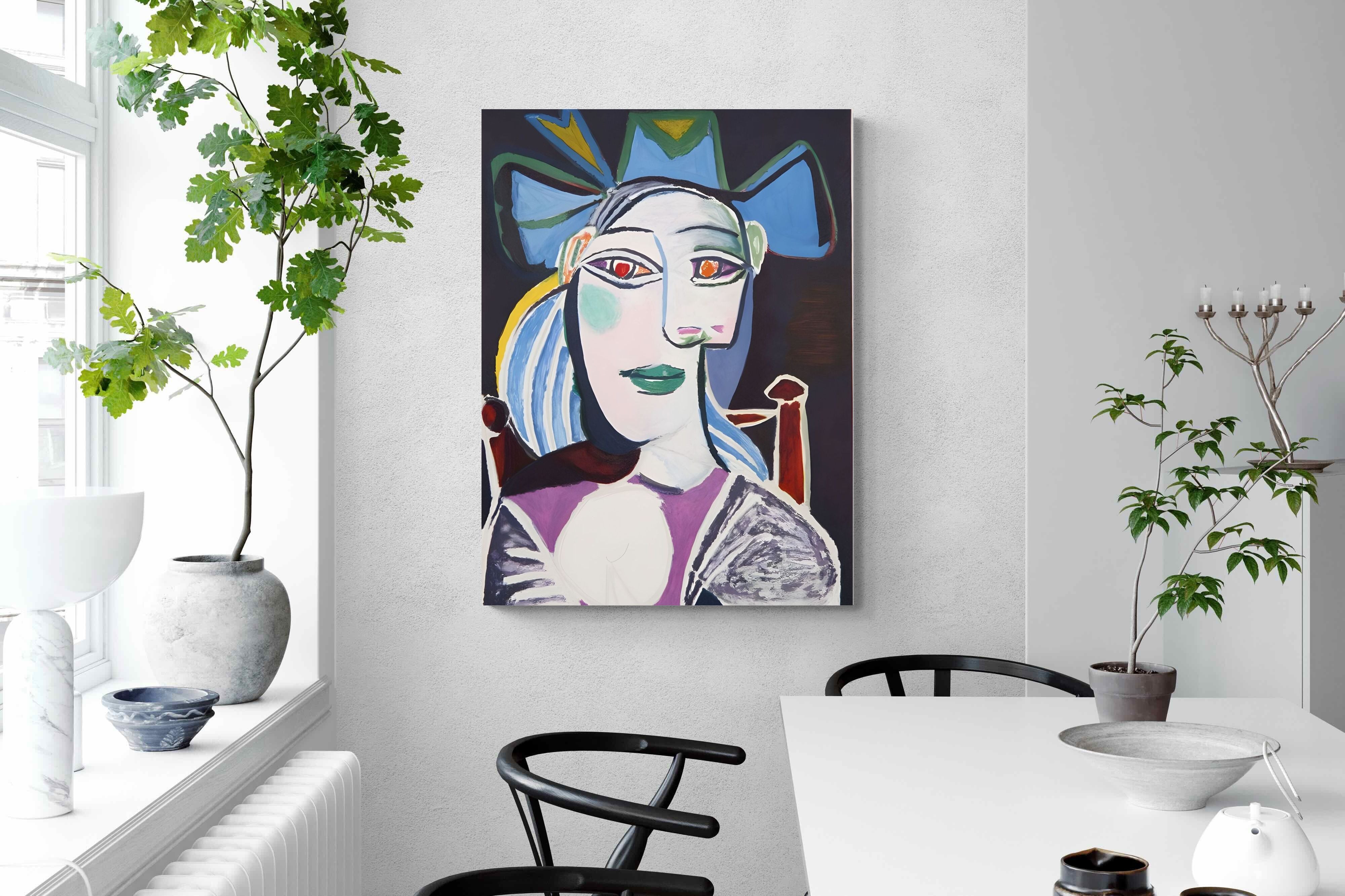 Pixalot Woman with Blue Bow