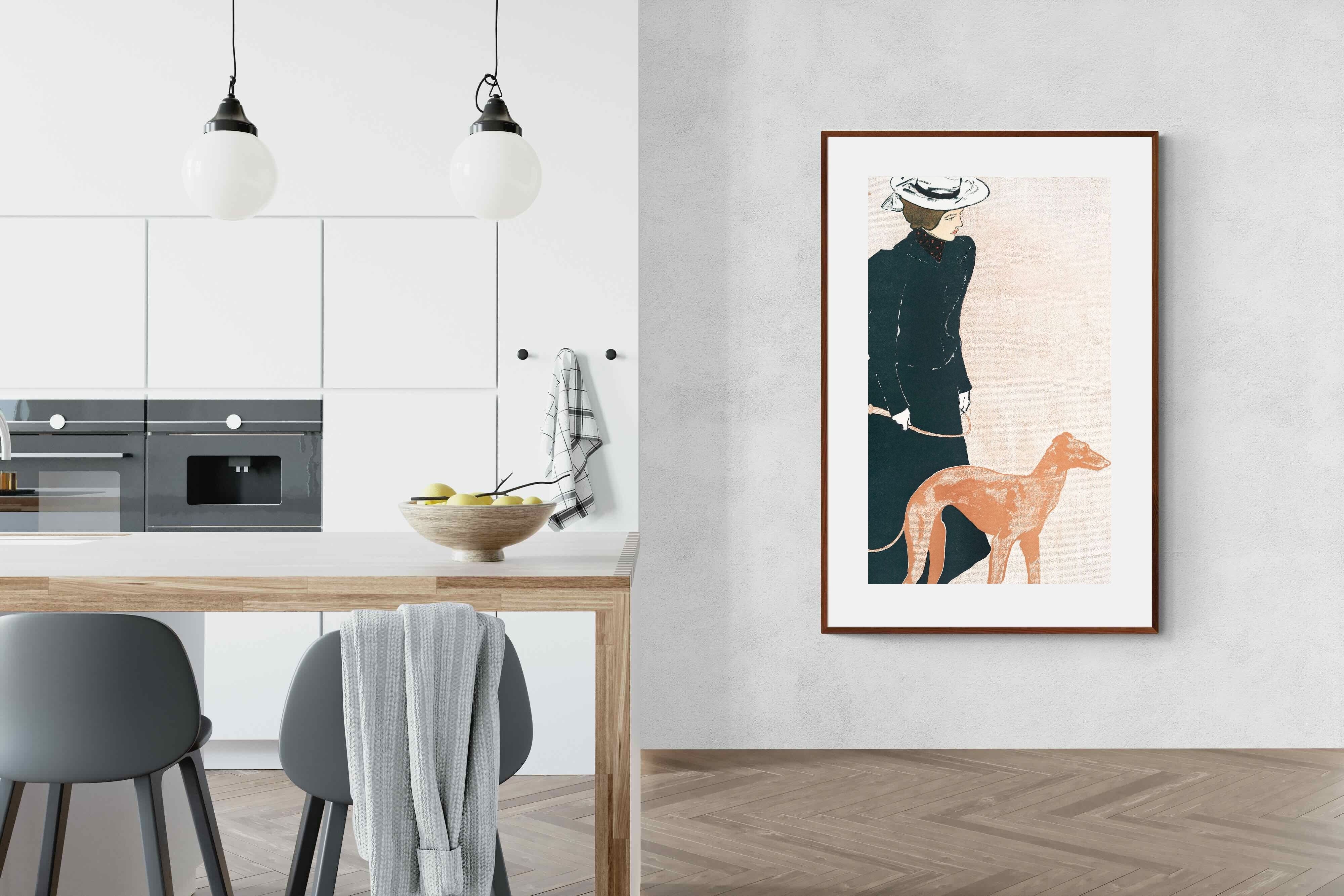 Pixalot ® Woman with Greyhound