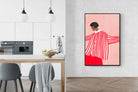 Pixalot Woman With Red Stripes