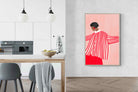 Pixalot Woman With Red Stripes