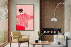 Pixalot Woman With Red Stripes