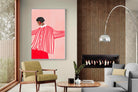 Pixalot Woman With Red Stripes