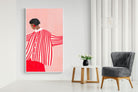 Pixalot Woman With Red Stripes