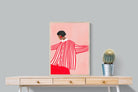 Pixalot Woman With Red Stripes
