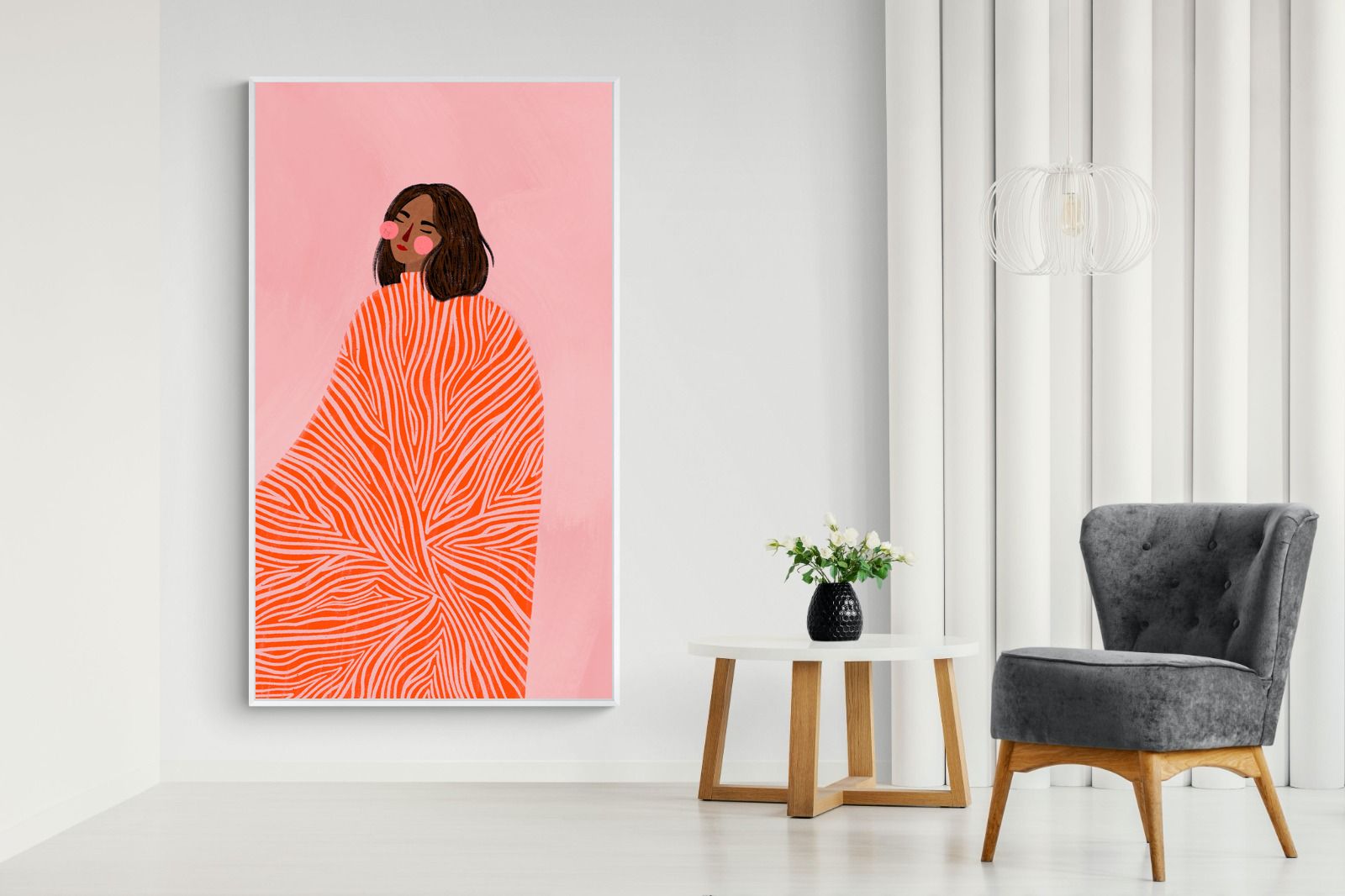 Pixalot Woman With Swirls