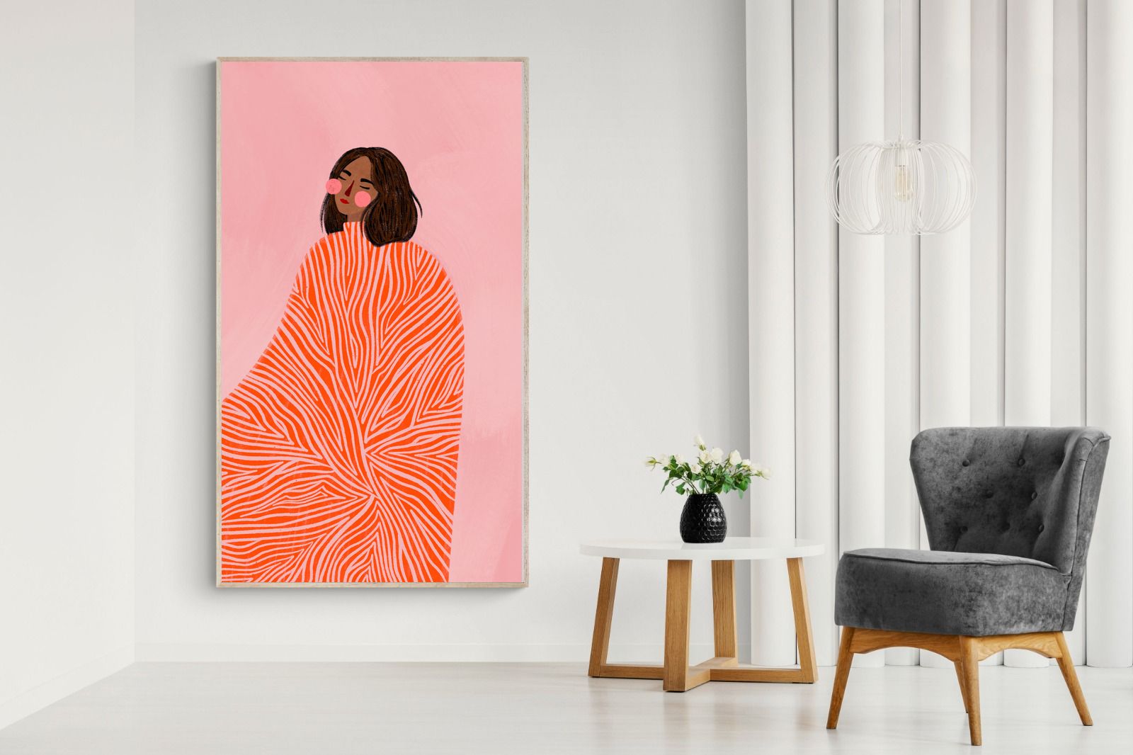 Pixalot Woman With Swirls