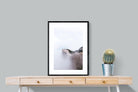 A Peak Above The Clouds-Wall_Art-60 x 80cm-Framed Print-Black-Pixalot