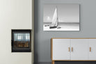 African Fishing Boat-Wall_Art-100 x 75cm-Mounted Canvas-No Frame-Pixalot