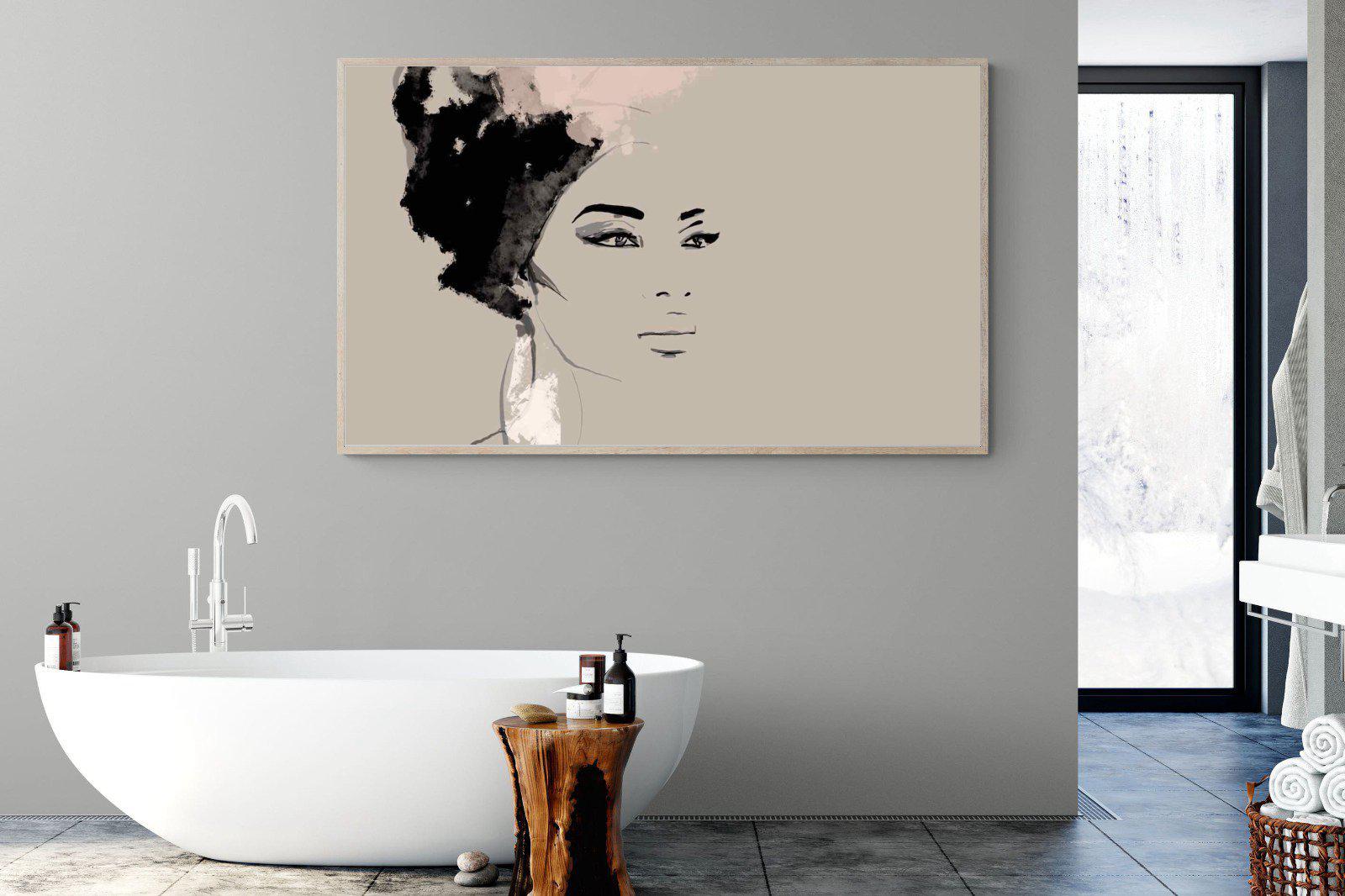 African Queen-Wall_Art-180 x 110cm-Mounted Canvas-Wood-Pixalot