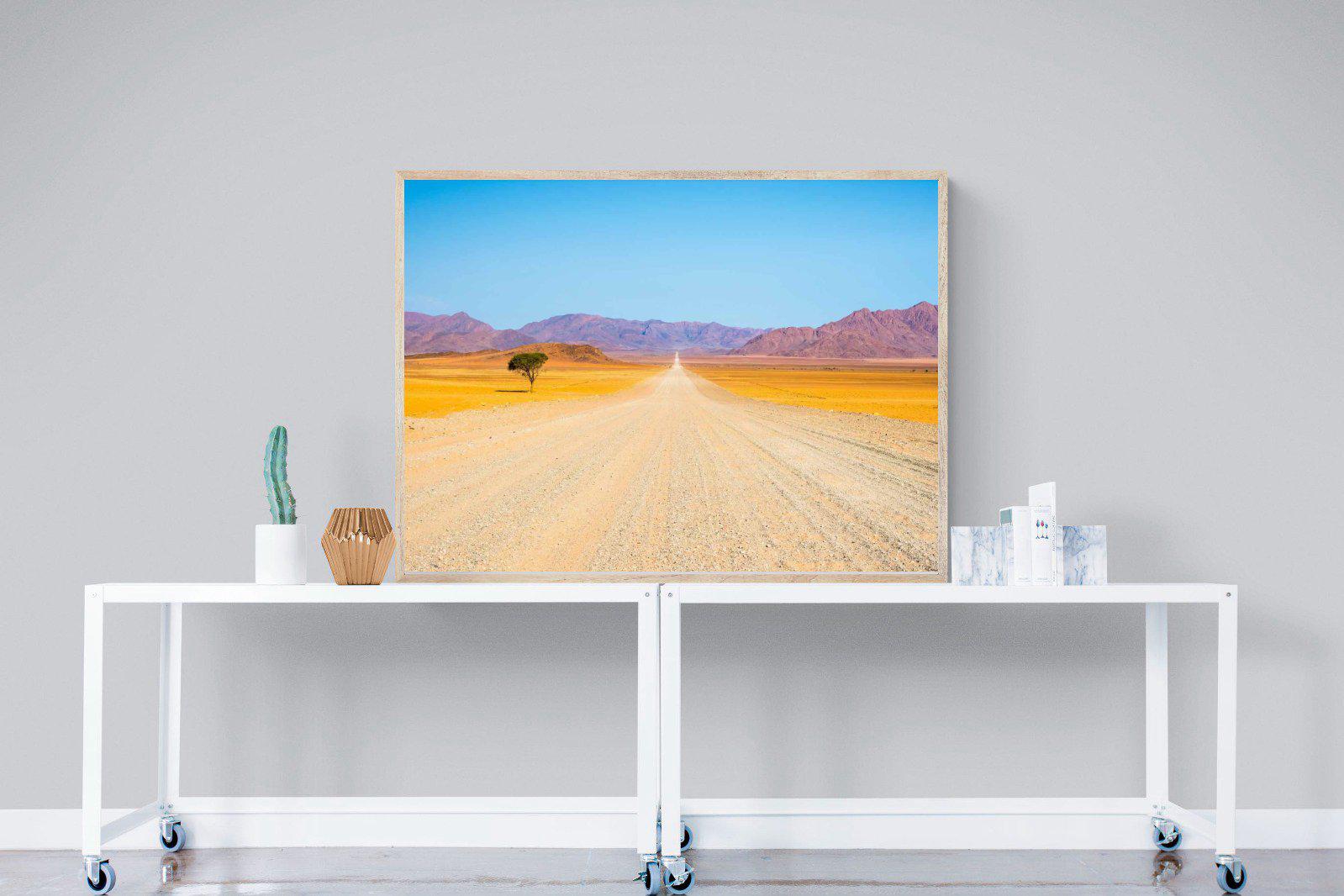 African Road-Wall_Art-120 x 90cm-Mounted Canvas-Wood-Pixalot