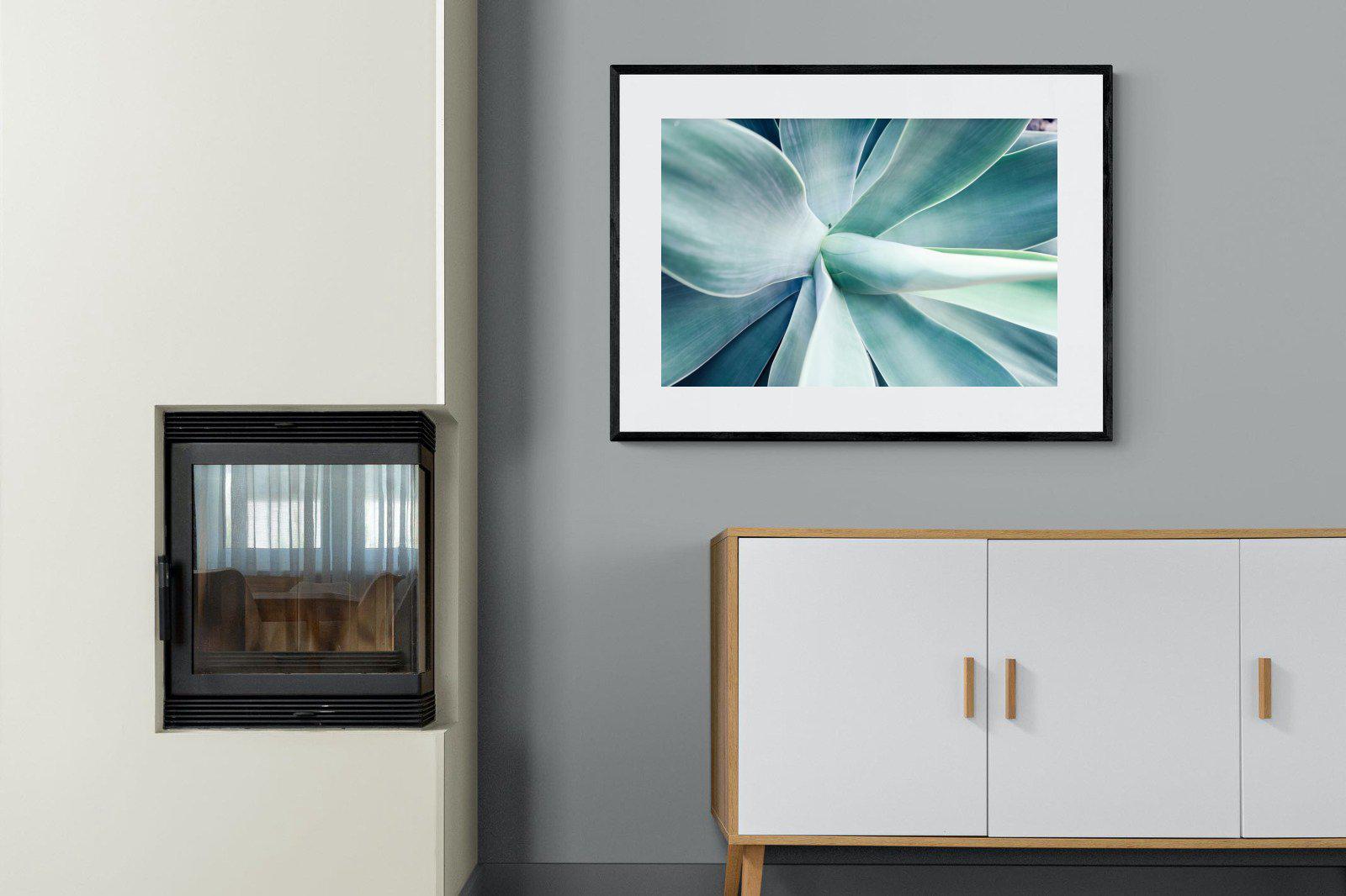 Agave-Wall_Art-100 x 75cm-Framed Print-Black-Pixalot