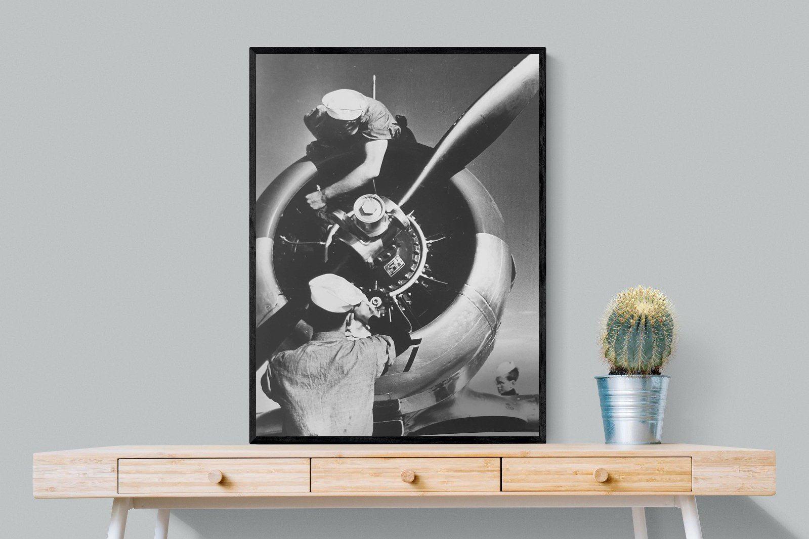 Allied Forces-Wall_Art-75 x 100cm-Mounted Canvas-Black-Pixalot